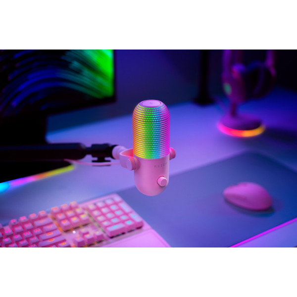 Мікрофон Razer Seiren V3 Chroma Quartz (RZ19-05060300-R3M1)