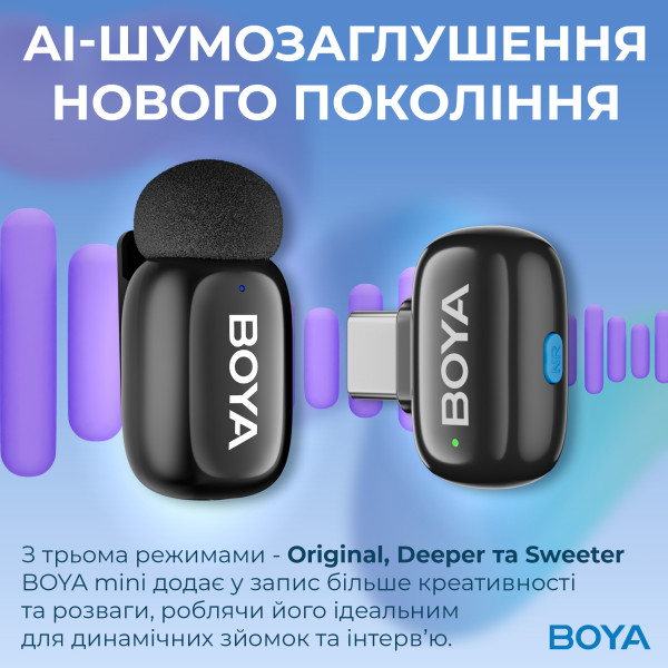 Микрофон BOYA mini-14 Type-C Black