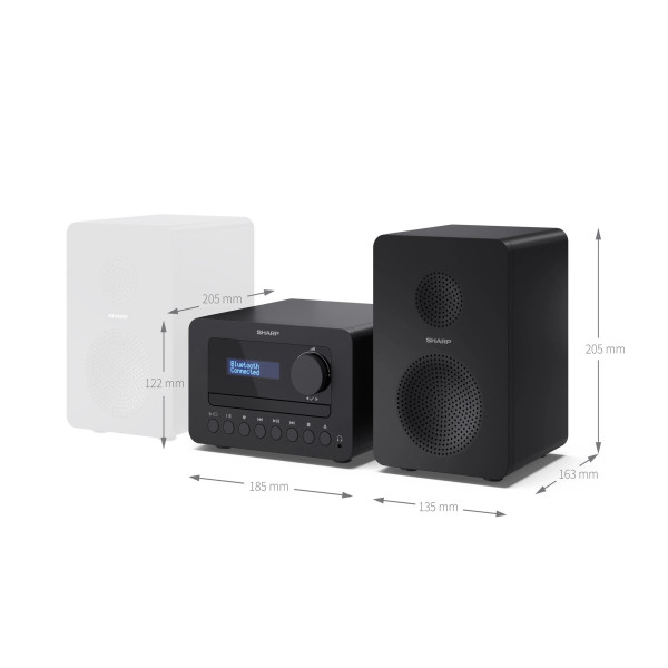 Микросистема Sharp Micro Sound System Black (XL-B514(BK))