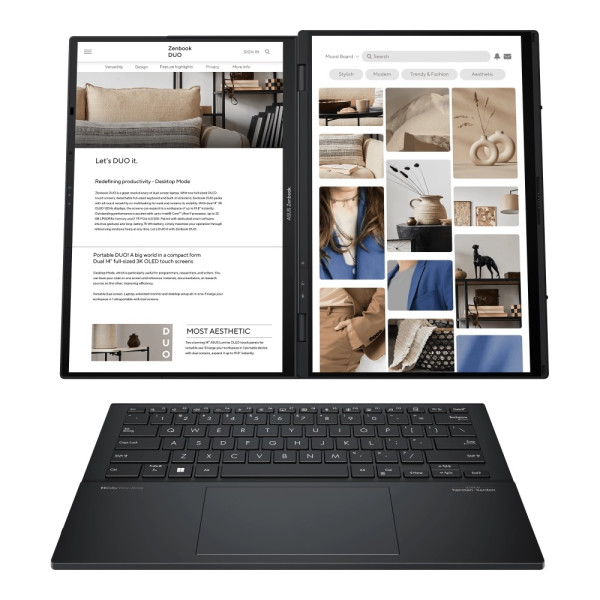 Ноутбук Asus Zenbook Duo UX8406CA-QL049W (90NB14X1-M001S0) Inkwell Gray