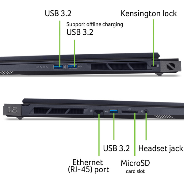 Ноутбук Acer Predator Helios 18 PH18-73-94QQ (NH.QVZEU.003) Abyssal Black