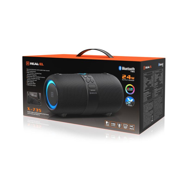 Акустическая система REAL-EL X-735 Black
