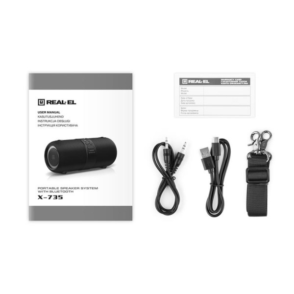 Акустическая система REAL-EL X-735 Black