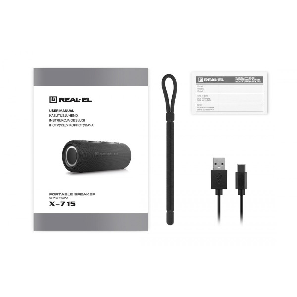 Акустическая система REAL-EL X-715 Black