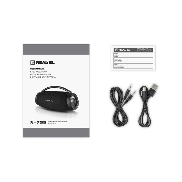 Акустична система REAL-EL X-755 Black