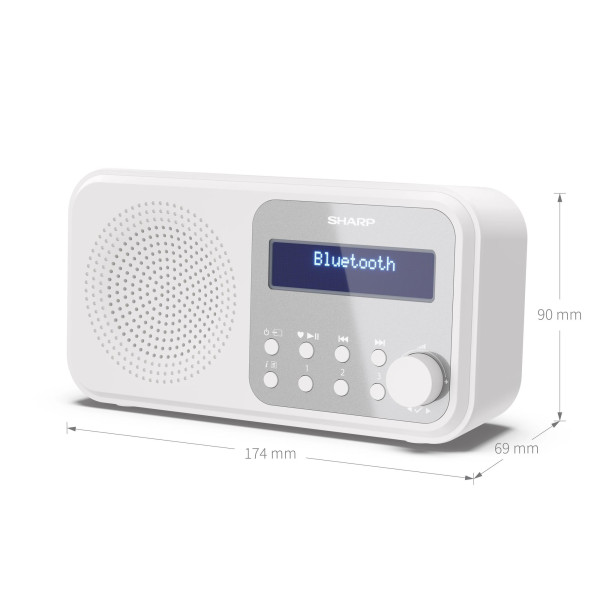 Радиоприемник Sharp DR-P420 Snowy White (DR-P420(WH))