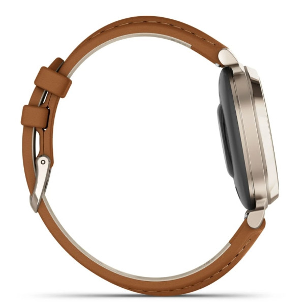 Смарт-годинник Garmin Lily 2 Classic Cream Gold with Tan Leather Band (010-02839-02)