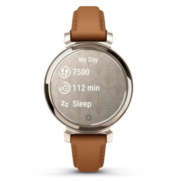Смарт-часы Garmin Lily 2 Cream Gold with Tan Leather Band (010-02839-60)