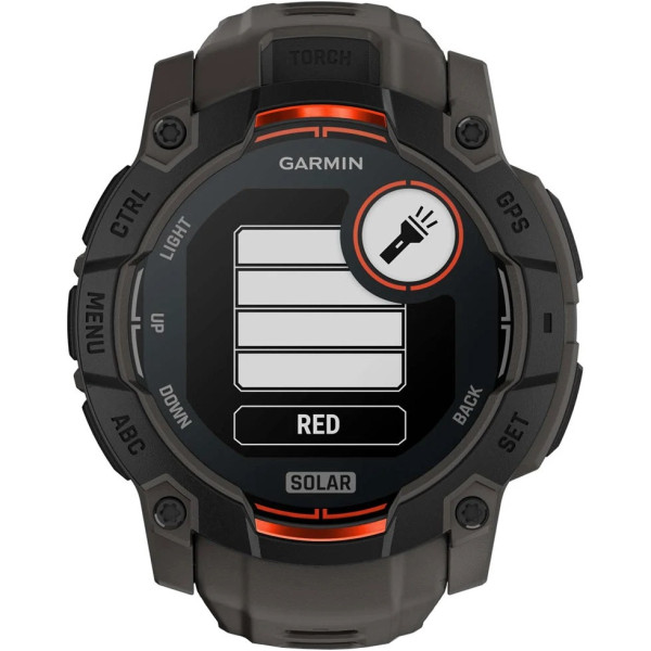 Смарт-годинник Garmin Instinct 3 50mm Solar Black Bezel with Charcoal Band (010-02935-00)