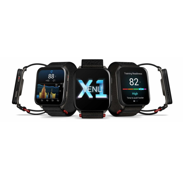 Смарт-годинник Garmin Venu X1 Black/Slate Titanium with Black Nylon (010-02980-13)