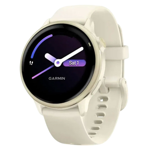 Смарт-часы Garmin Vivoactive 6 Lunar Gold with Bone Silicone Band (010-02985-41)