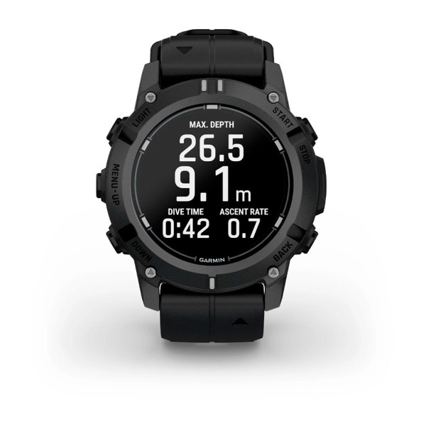 Смарт-годинник Garmin Descent G2 Black with Black Silicone (010-02986-13)