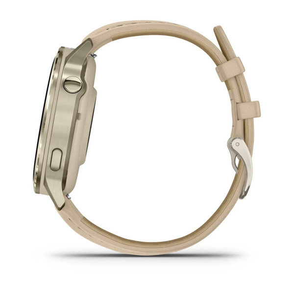 Смарт-годинник Garmin Venu 4 41mm Lunar Gold with Bone Silicone Band (010-03013-00)