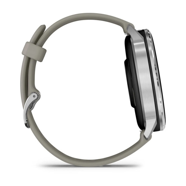 Смарт-годинник Garmin Venu 4 45mm Silver with Siliver Gray Silicone (010-03014-41)