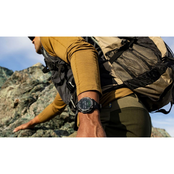 Смарт-годинник Garmin Instinct Crossover AMOLED Tactical Black with Black Silicone (010-03398-42)