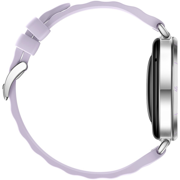 Смарт-годинник Huawei Watch GT 6 41mm Steel with Purple Fluoroelastomer Strap (55020FTM)