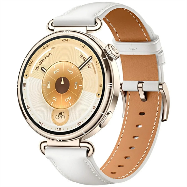 Смарт-часы Huawei Watch GT 6 41mm Gold with White Composite Leather Strap (55020FTN)
