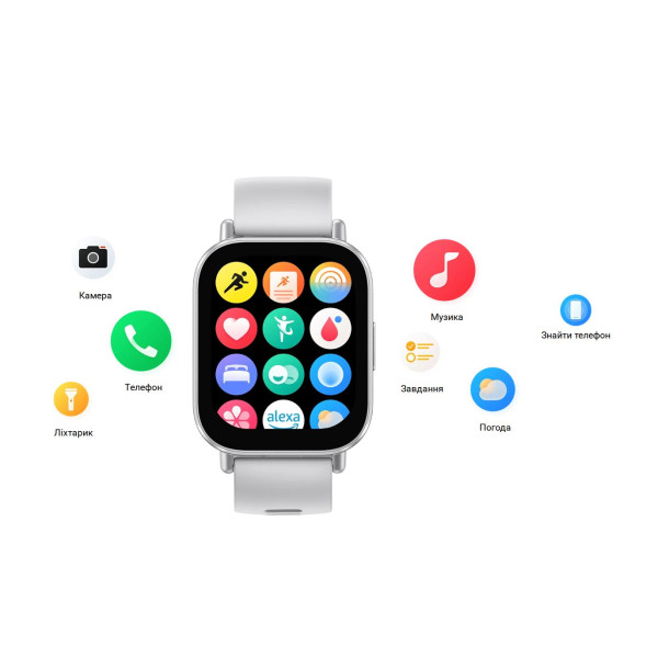 Смарт-годинник Xiaomi Redmi Watch 5 Active Silver (BHR8790GL)