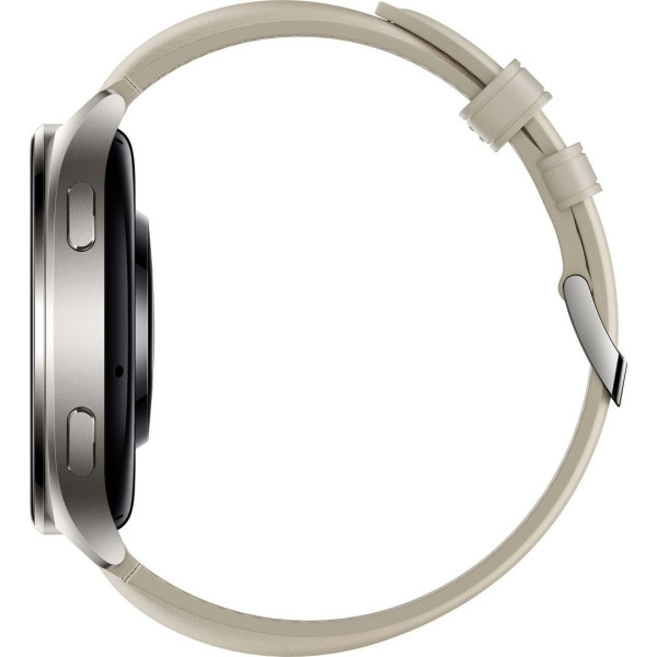 Смарт-часы Xiaomi Watch 2 Titan Gray Case with White Leather Strap (BHR9306GL)