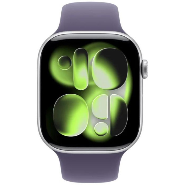 Смарт-годинник Apple Watch Series 11 GPS 46mm Silver Aluminium Case with Purple Fog Sport Band - S/M (MEV94RK/A)
