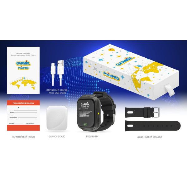 Дитячий смарт-годинник Garmix PointPRO-100 WiFi Black