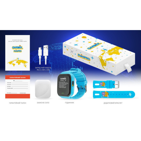 Дитячий смарт-годинник Garmix PointPRO-100 WiFi Blue