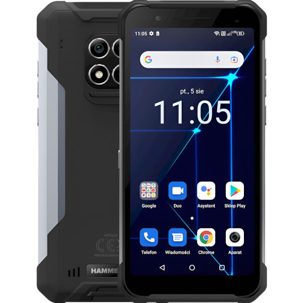Смартфон myPhone Hammer Construction 6/128GB Silver (5902983620365)