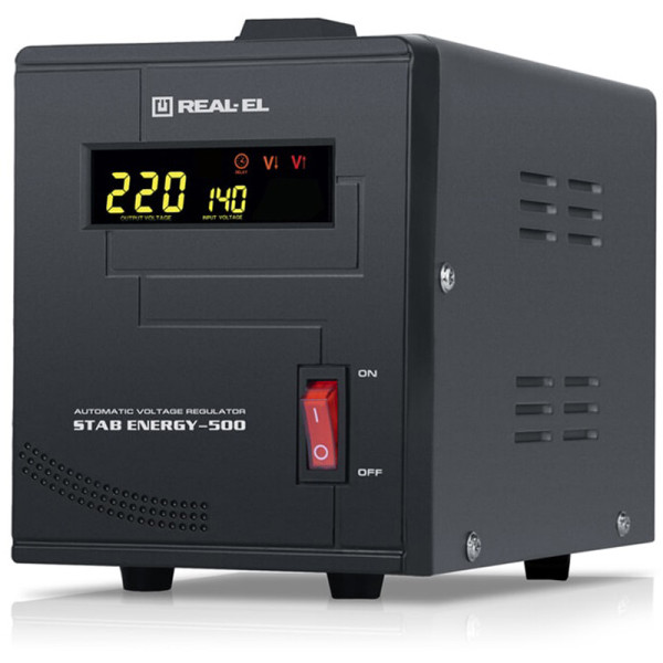 Стабілізатор REAL-EL Stab Energy-500 Black