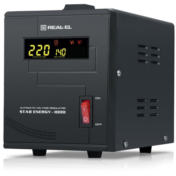 Стабілізатор REAL-EL Stab Energy-1000 Black