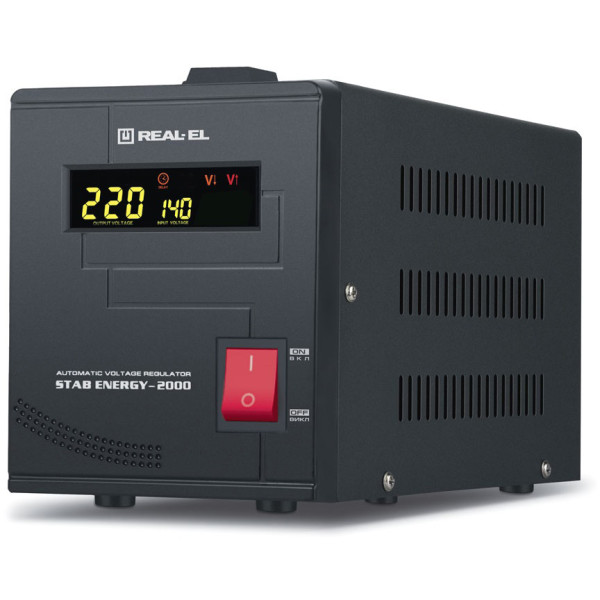 Стабілізатор REAL-EL Stab Energy-2000 Black