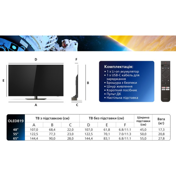 Телевизор Philips 48OLED819/12