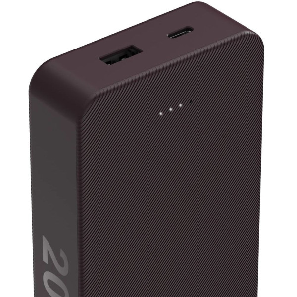 Універсальна мобільна батарея Hama 20000mAh 15W Plum (00201715)