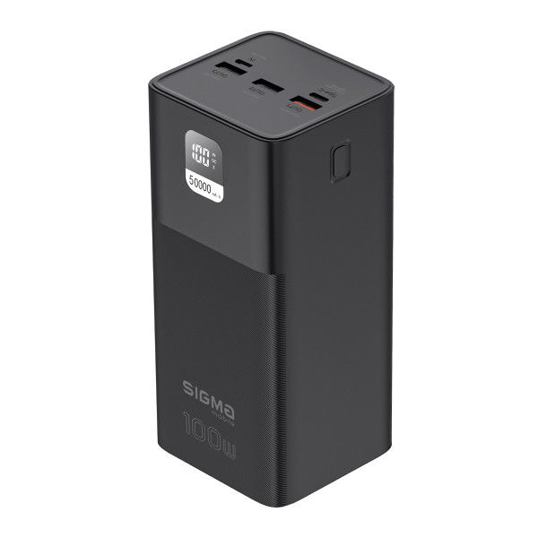 Универсальная мобильная батарея Sigma mobile X-Power SI50A6QLX 50000mAh Black (4827798741313)