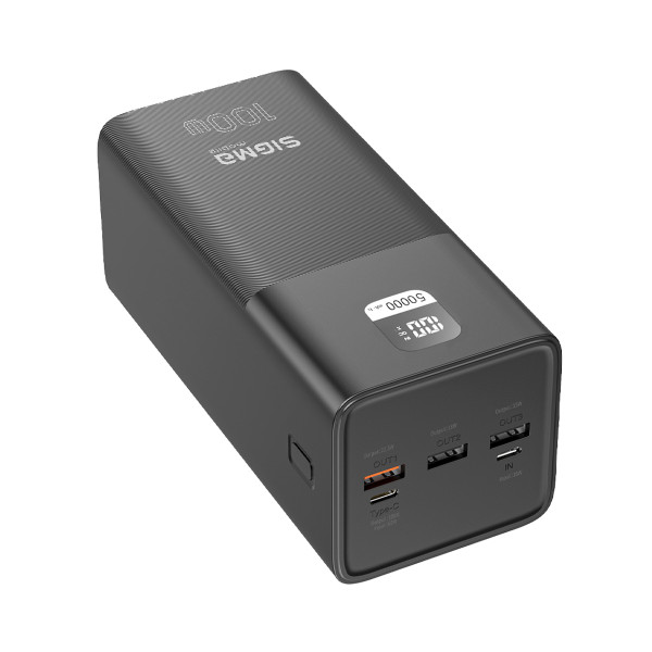 Универсальная мобильная батарея Sigma mobile X-Power SI50A6QLX 50000mAh Black (4827798741313)
