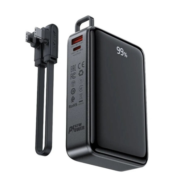 Універсальна мобільна батарея Acefast M14 20000mAh 22.5W Black (6974316283966)