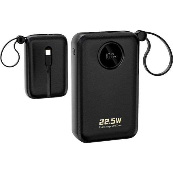 Універсальна мобільна батарея Dudao K14+ 20000mAh 22.5W Black (6977196680016)