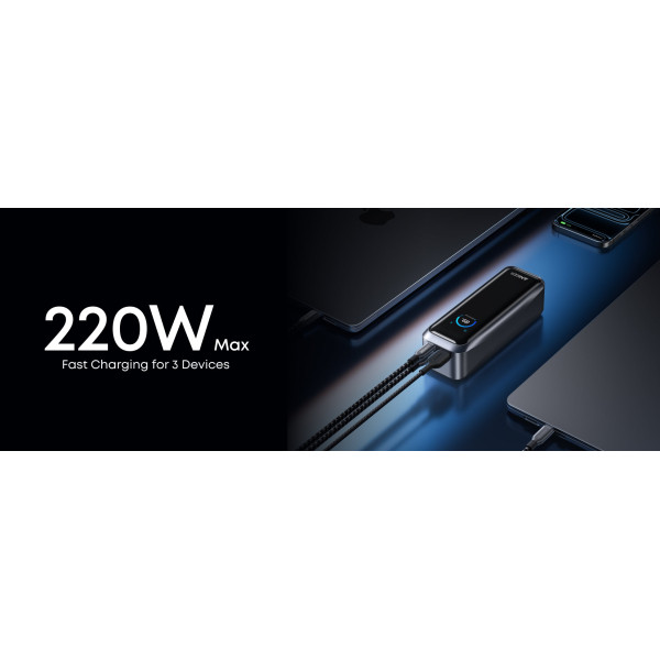 Універсальна мобільна батарея Anker Prime 20000mAh 220W Black (A110BH11)