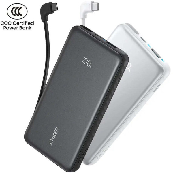Універсальна мобільна батарея Anker Zolo 10000mAh 22.5W White (A110DH21)