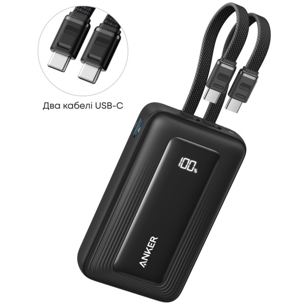 Универсальная мобильная батарея Anker Zolo 20000mAh 45W Black (A1681H12)