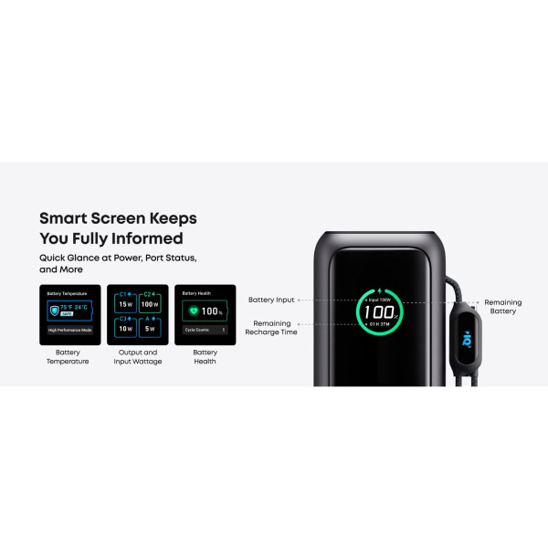 Універсальна мобільна батарея Anker Laptop 25000mAh 165W Space Black (A1695H11)