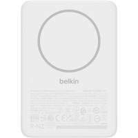 Універсальна мобільна батарея Belkin Power Bank Slim Magnetic 5000mAh 15W White (BPD010HQWH)