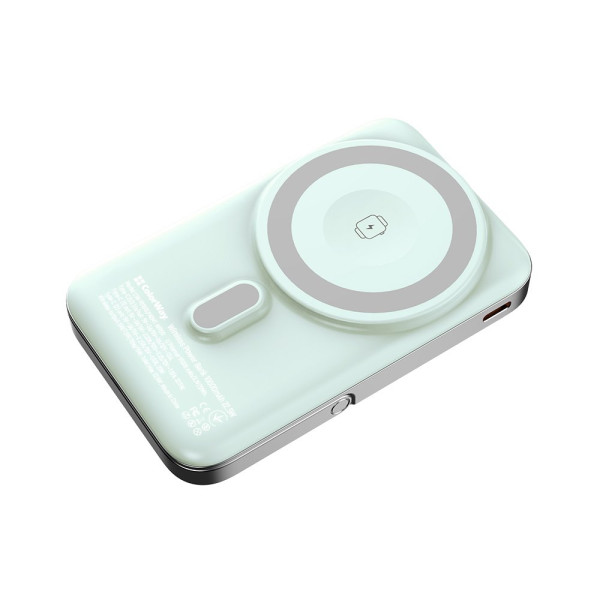 Універсальна мобільна батарея ColorWay 15W MagSafe & Watch Wireless 10000mAh Aquamarine (CW-PB100LPA2MT-WPDD)