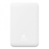 Универсальная мобильная батарея Baseus Magnetic Mini 5000mAh, 20W White (P10022107223-00)
