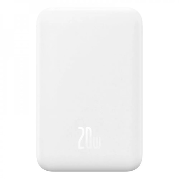 Универсальная мобильная батарея Baseus Magnetic Mini 5000mAh, 20W White (P10022107223-00)