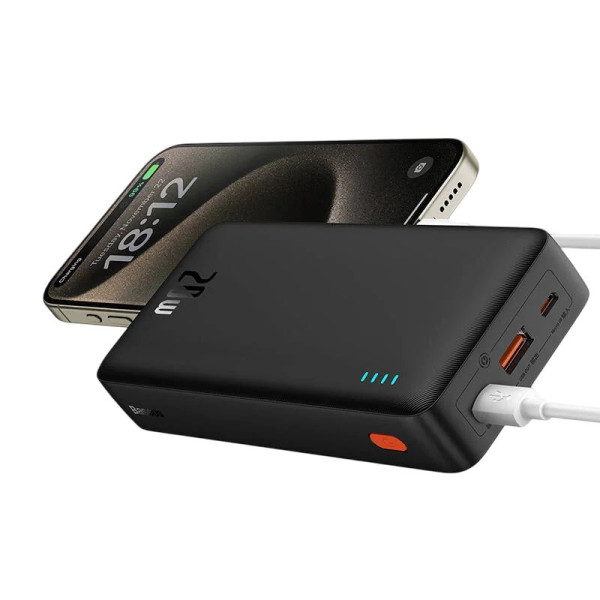 Універсальна мобільна батарея Baseus Airpow Black 20000mAh (P10022804113-00)