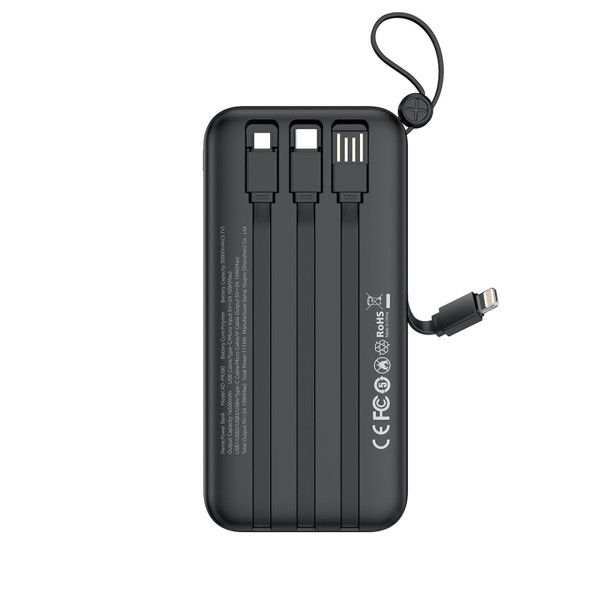 Универсальная мобильная батарея XO PR280 30000mAh 10W Black