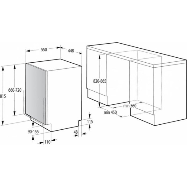 Встраиваемая посудомоечная машина Gorenje GV520E15 
