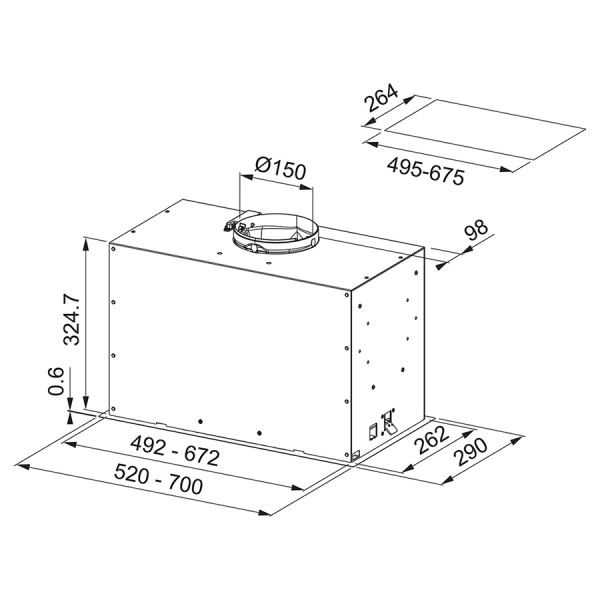 Вытяжка Franke Box Flush EVO FBFE XS A52 (305.0665.359)