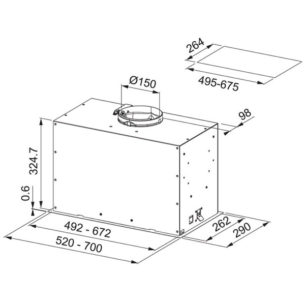 Витяжка Franke FBFE BK MATT A52 (305.0665.364)