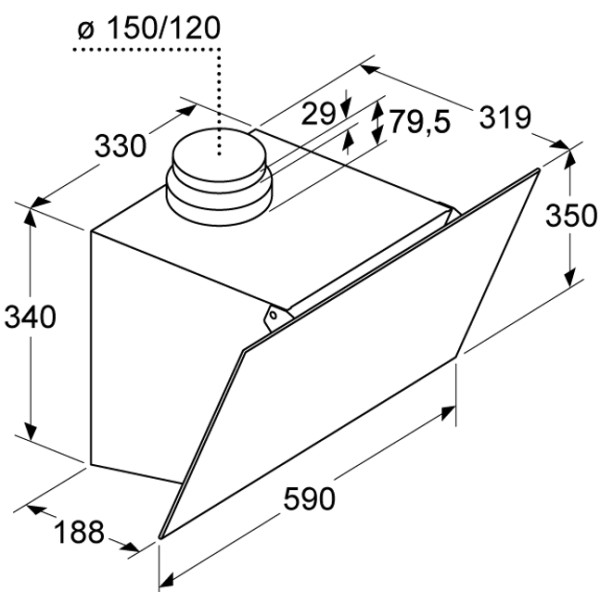 Вытяжка Bosch DWK63PJ20T